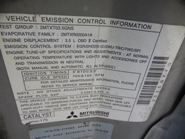 2002 MITSUBISHI MONTERO LIMITED SILVER 3.5L AT 4WD 173823